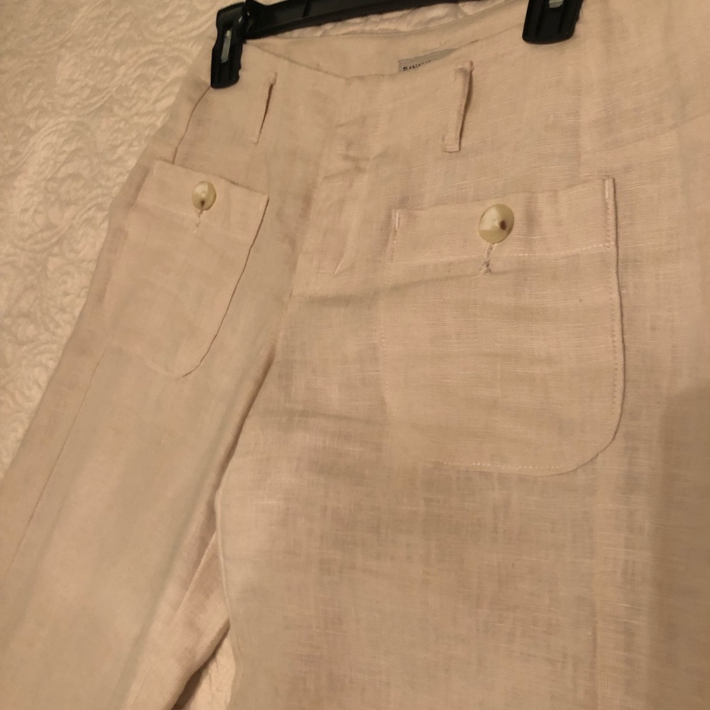 Cream Linen Pants from Banana Republic